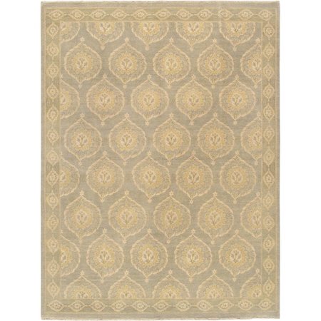 PASARGAD HOME Ottoman Collection HandKnotted Lambs Wool Area Rug 8 ft 1 in x 9 ft 11 in PCH5 8X10